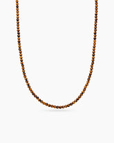 Spiritual Beads Necklace with Tiger’s Eye and Sterling Silver, 5mm